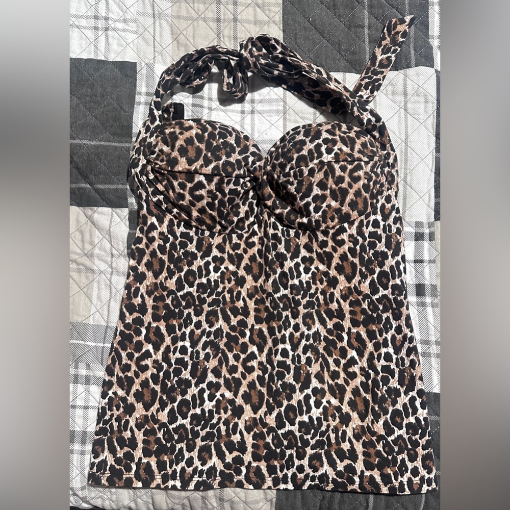 Leopard Print Halter Top